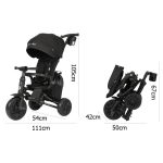 QPLAY NOVA MAX SKLOPIVI TRICIKL - BLACK - Slika 10