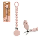 InterBaby silikonski držač dude (kuglice) Dark Pink