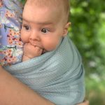 Mini Sling – Lagana nosiljka za bebe light green