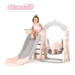 Chipolino tobogan, ljuljačka i koš za košarku Pink - Slika 8