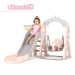 Chipolino tobogan, ljuljačka i koš za košarku Pink - Slika 12