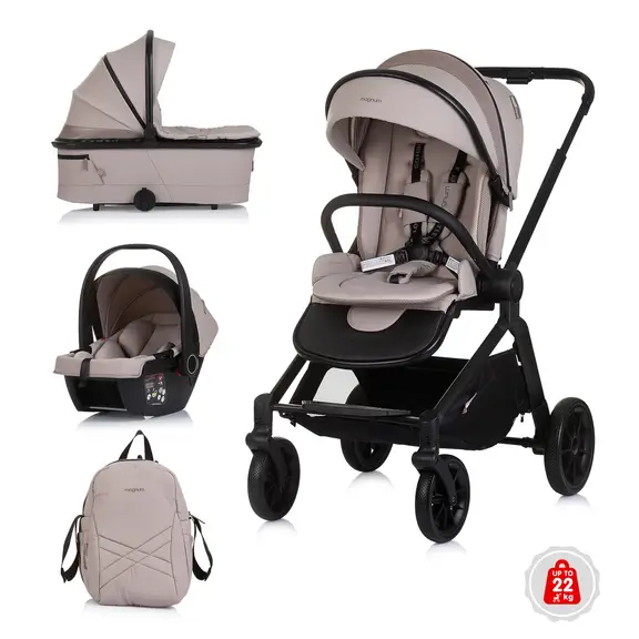 Chipolino dječja kolica 3u1 "Magnum" Tiramisu