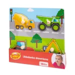 Drvene puzzle Smily Play građevinska vozila - Slika 2