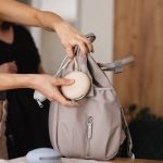 BabyOno Silikonska kutijica za dudu s patentnim zatvaračem, bež - Slika 2