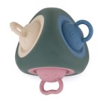 PETITE&MARS Silikonska senzorna igračka Pop Triangle 10 m+, Misty Green - Slika 2