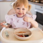 BabyOno Silikonska posuda tri odjeljka s poklopcem, bež - Slika 6