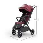 Kinderkraft sportska kolica Nubi 3, Dark Ruby - Slika 8