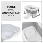 Hauck sklopiva kadica Wash N Fold L White/Stone - Slika 5