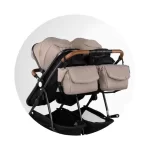 DJEČJA KOLICA CHIPOLINO  ZA BLIZANCE ILI DVOJE DJECE DUO SMART - TIRAMISU - Slika 2