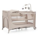 Kinderkraft Putni krevetić s dodacima 3u1 Joy 2, Beige