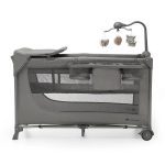 Kinderkraft Putni krevetić s dodacima 3u1 Joy 2, Dark Grey - Slika 3