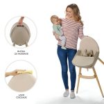 Kinderkraft Hranilica Fini 2 2u1, Beige - Slika 4