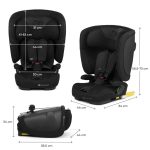 Kinderkraft autosjedalica FIX2GO i-Size 9-36 kg (76-150 cm), Black - Slika 10