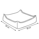 PLUSH NEST Jastuk za pod 60×60 cm – zeleni - Slika 7