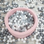 PLUSH NEST Suhi bazen 90×30 cm – rozi - Slika 6