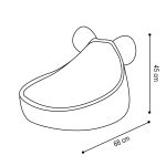 PLUSH NEST Fotelja medo 68×45 cm – plava - Slika 4