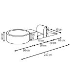 PLUSH NEST Mekani poligon s 4 elementa - svijetlo rozi - Slika 7