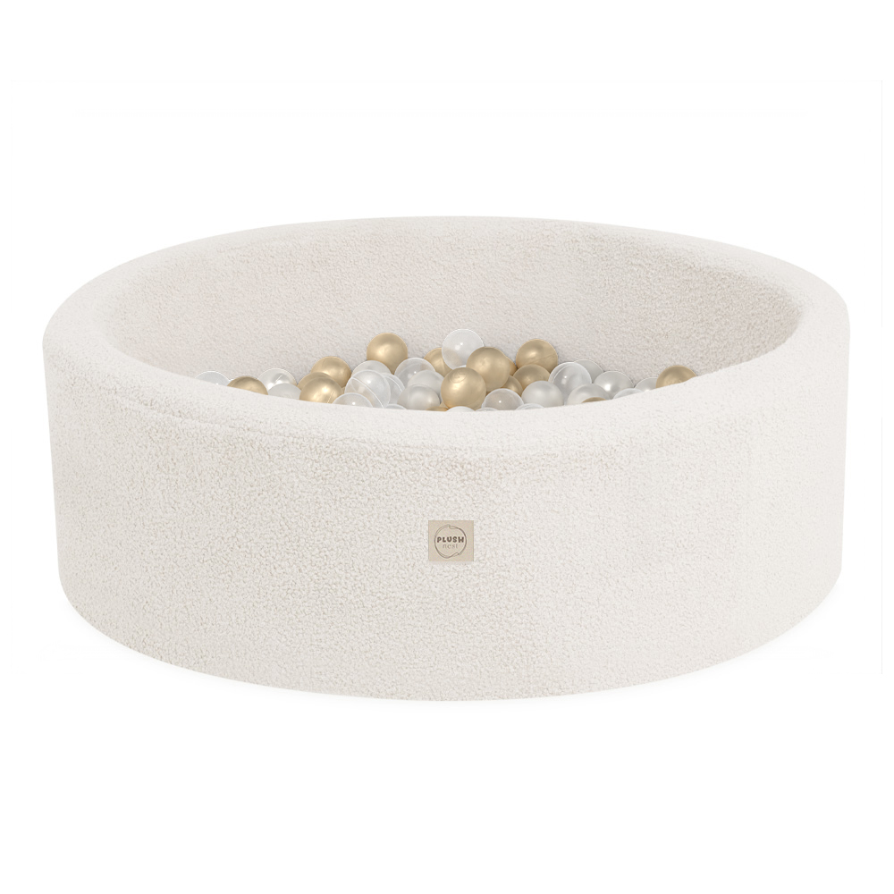 54ac3fe0eb690dda236407346cc3e0a2-1.jpg PLUSH NEST Bazen s 200 loptica 90x30 cm - krem - Slika 1