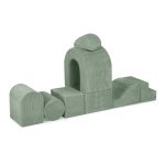 PLUSH NEST Mekani poligon s 9 elemenata - zeleni - Slika 13