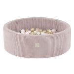 PLUSH NEST Bazen s 200 loptica 90×30 cm – svijetlo rozi