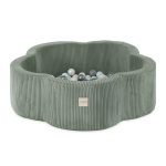 Plush Nest Bazen s 200 loptica 95x30 cm cvijet - zeleni