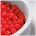 PLUSH NEST Loptice za bazen promjera 6 cm – 200 kom – crvene - Slika 3