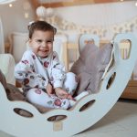 PLUSH NEST Ljuljačka 4-u-1; ljuljačka + zid za penjanje/tobogan + jastuk (rozi) - Slika 6