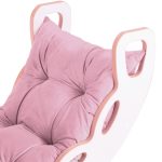 PLUSH NEST Ljuljačka 4-u-1; ljuljačka + zid za penjanje/tobogan + jastuk (rozi) - Slika 12