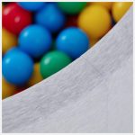 PLUSH NEST Loptice za bazen promjera 6 cm - 200 kom: plava, zelena, crvena i žuta - Slika 2