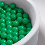 PLUSH NEST Loptice za bazen promjera 6 cm – 200 kom – zelene - Slika 2