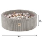PLUSH NEST Suhi bazen 90×30 cm – bež - Slika 5