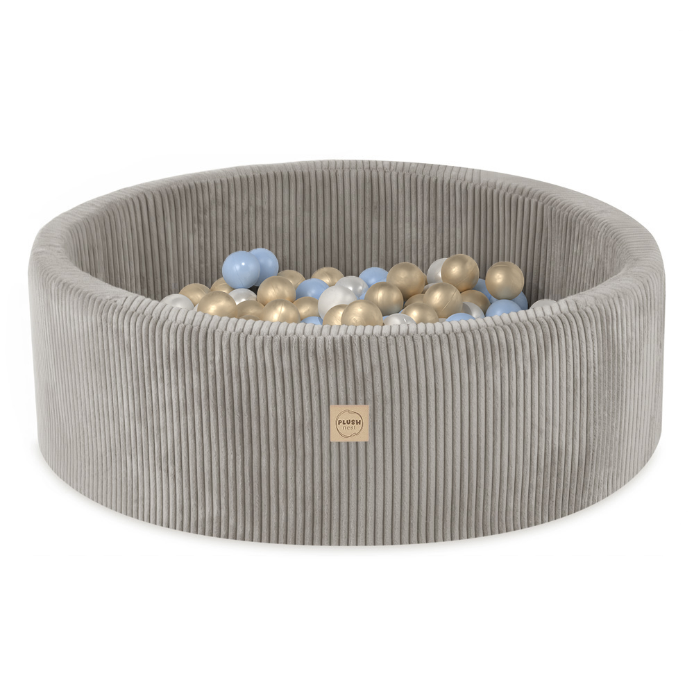fdbf5c1c7c64ebe6613ba52bef9b5ad2-2.jpg PLUSH NEST Bazen s 200 loptica 90x30 cm - bež - Slika 1