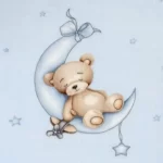 InterBaby Rachel dekica 110x140 Mjesec plava - Slika 2