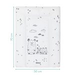 Fillikid podloga za prematanje luxe soft 50x70x4 cm, Bear Family - Slika 6