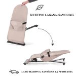 Kinderkraft Ležaljka MIMI bež - Slika 6