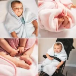 InterBaby dekica i vreća za spavanje 80x90 cm Oblak siva - Slika 3