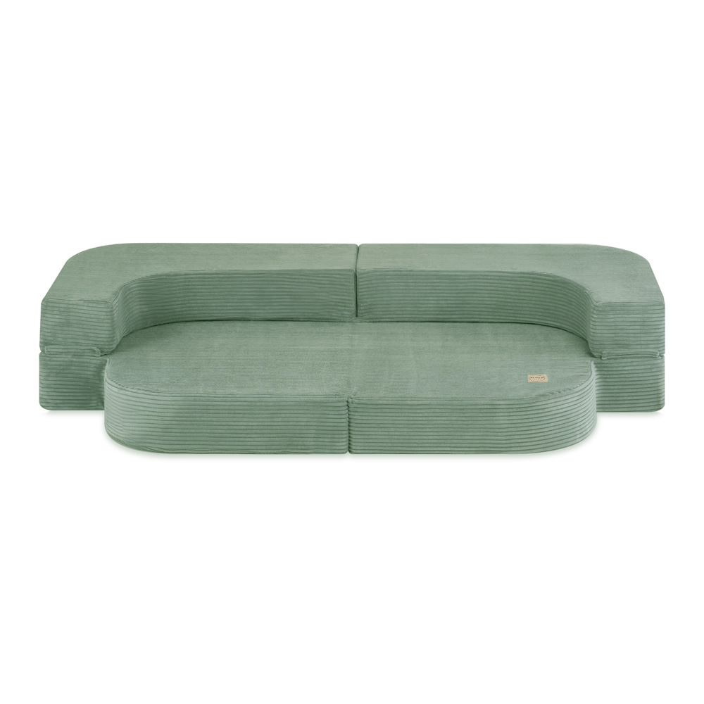 7fa9c6541237c1587a6a5844b4adf185 PLUSH NEST Kauč na razvlačenje i rasklapanje - zeleni - Slika 1