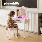 Chipolino - dječji toaletni stolić s tabureom Pink dots - Slika 4