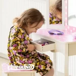 Chipolino - dječji toaletni stolić s tabureom Pink dots - Slika 6