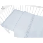 MimiNu Premium posteljina za dječji krevetić 3-dijelni set Royal Baby Blue - Slika 3