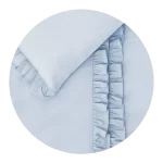 MimiNu Premium posteljina za dječji krevetić 3-dijelni set Royal Baby Blue - Slika 7