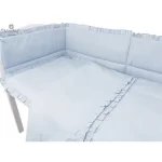 MimiNu Premium posteljina za dječji krevetić 3-dijelni set Royal Baby Blue - Slika 2