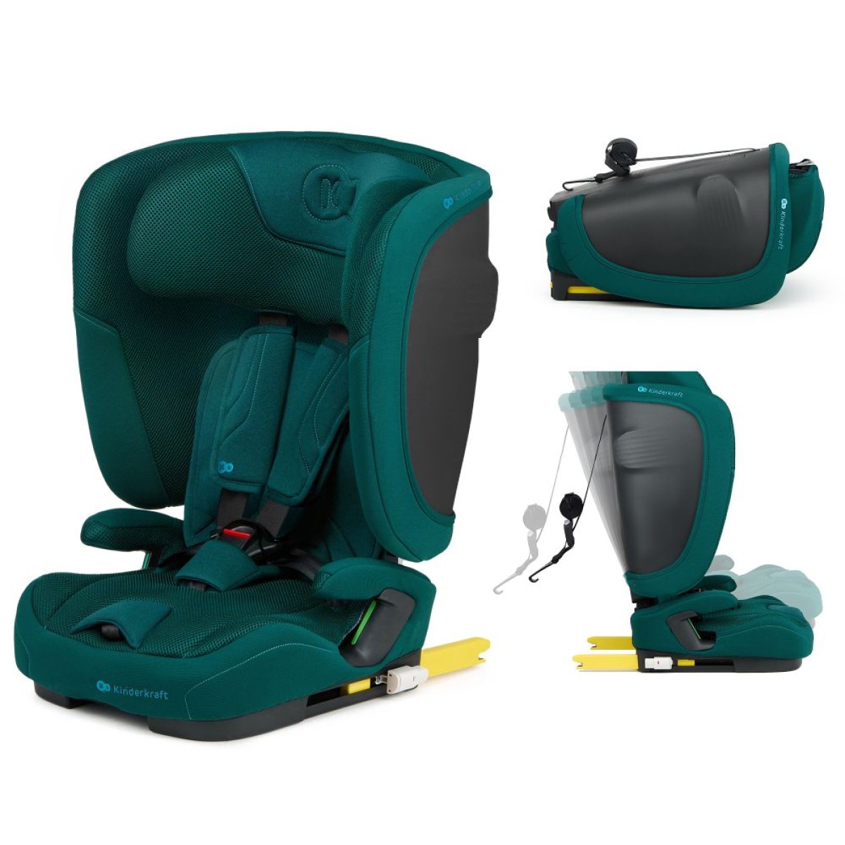 01-kinderkraft-autosjedalica-fix2go-i-size-9-36-kg-76-150-cm-greenjpg-gallery-jpg Kinderkraft autosjedalica FIX2GO i-Size 9-36 kg (76-150 cm), Green - Slika 1