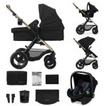 Kinderkraft Kolica Moov 2 XL 3u1 MINK PRO, Pure Black