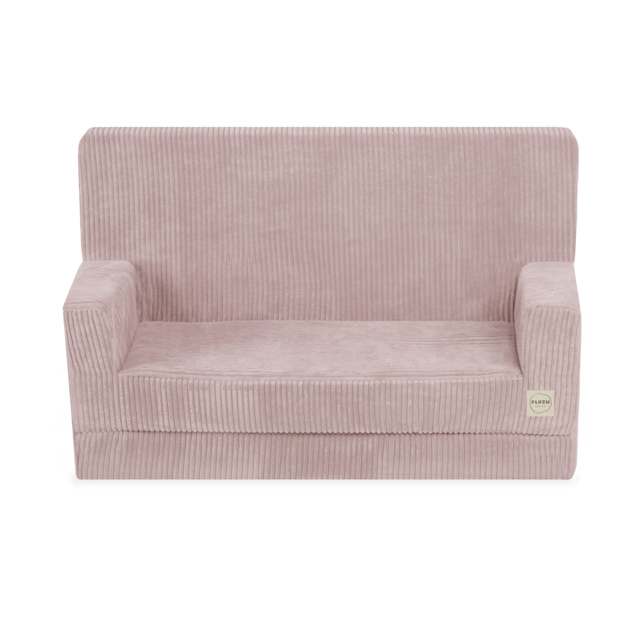 398ab290e5e87573312b02e4bced52e1 PLUSH NEST Sklopiva sofa s naslonima za ruke, svijetlo roza - Slika 1