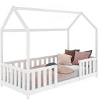 Dječji krevet House 80x160 s ogradom i okvirom D8