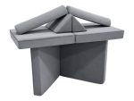 Dječja siva sofa i bunker - korduro - Slika 4