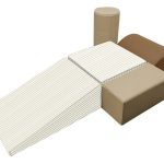 Veliki pjenasti građevinski blokovi - bež za igralište