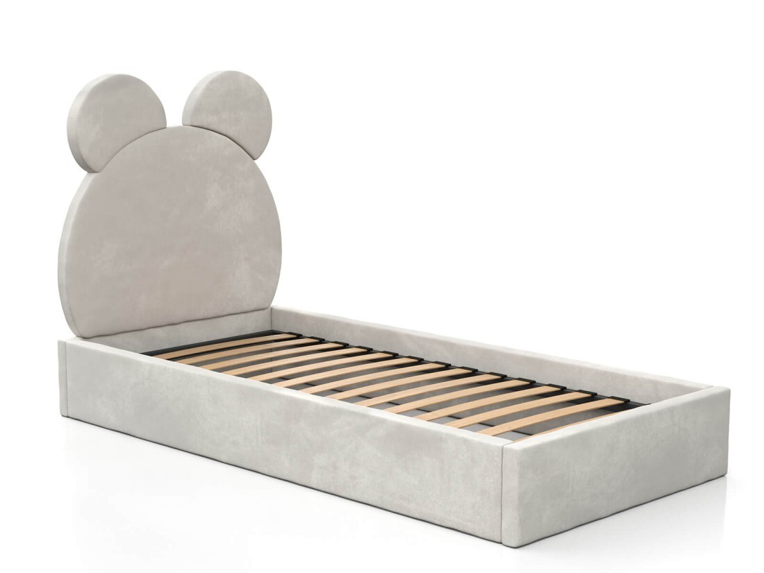 bbe9ff59b2e98ac7045589b1265d012a Tapecirani dječji krevet 90x200 sa sivim okvirom - Slika 1