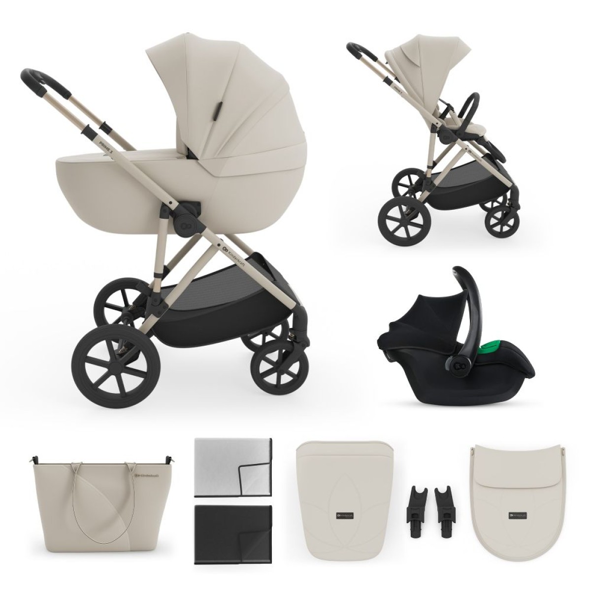 01-kinderkraft-prime-3-3u1-sand-dunejpg-gallery-jpg Kinderkraft Kolica Prime 3 3u1, Beige - Slika 1